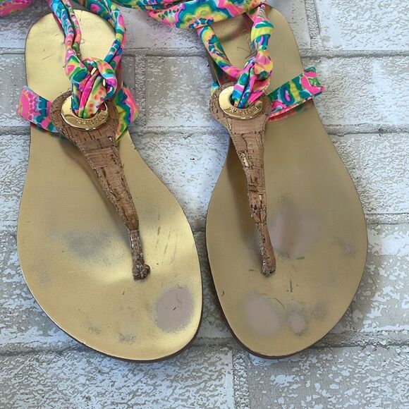 Lilly Pulitzer harbor wrap sandals - Picture 6 of 11